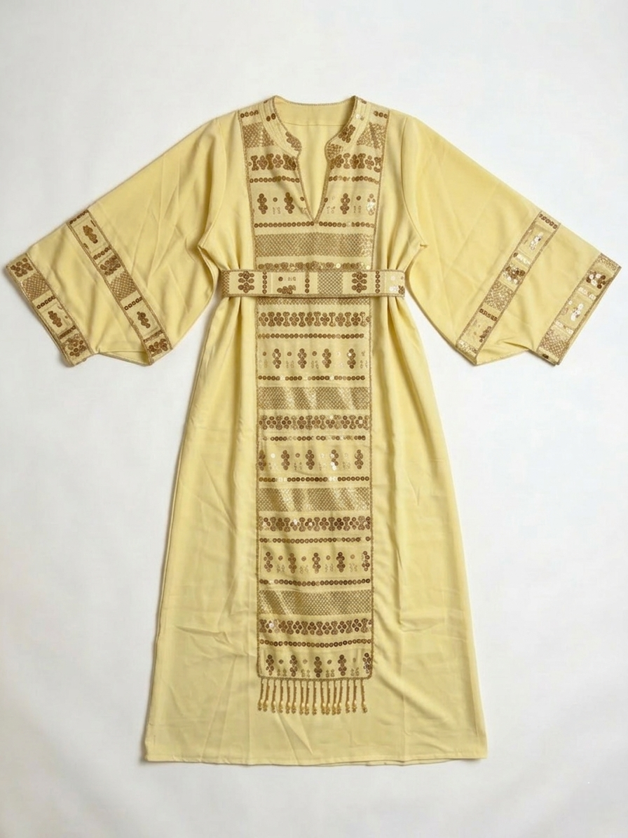 Robe Jaune scintillante