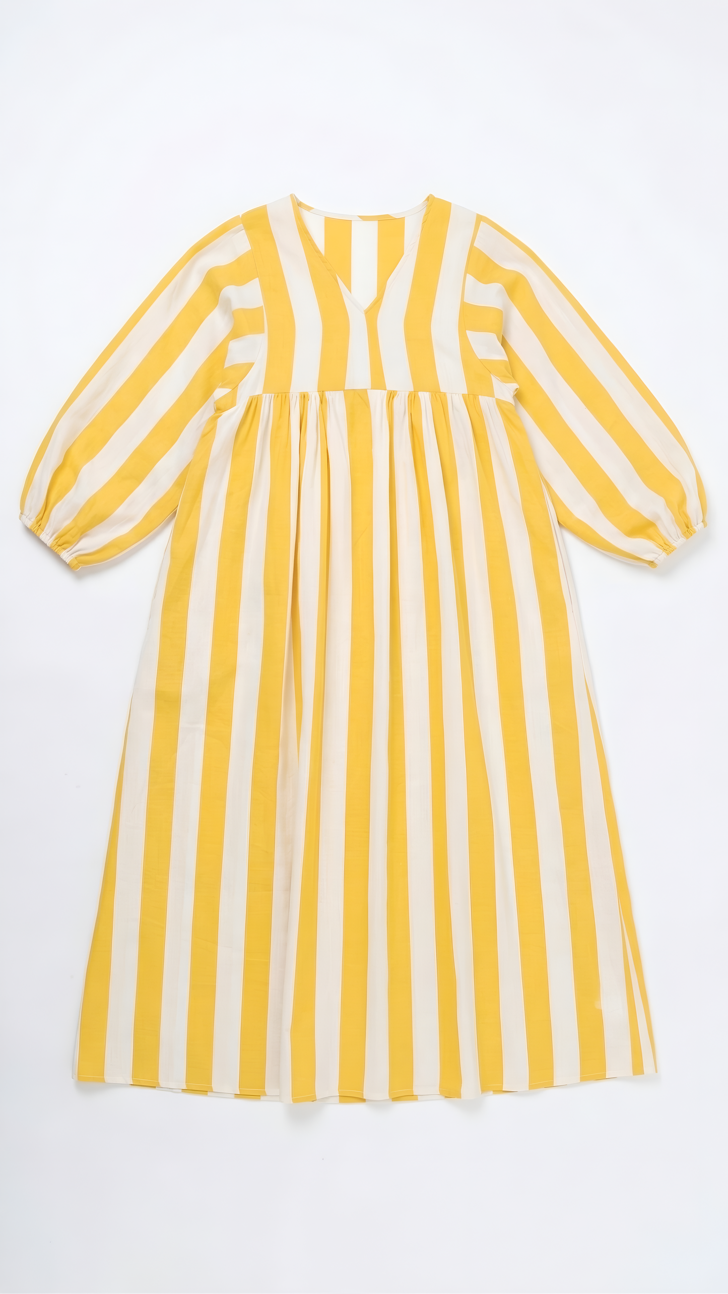 Robe à rayures Jaune