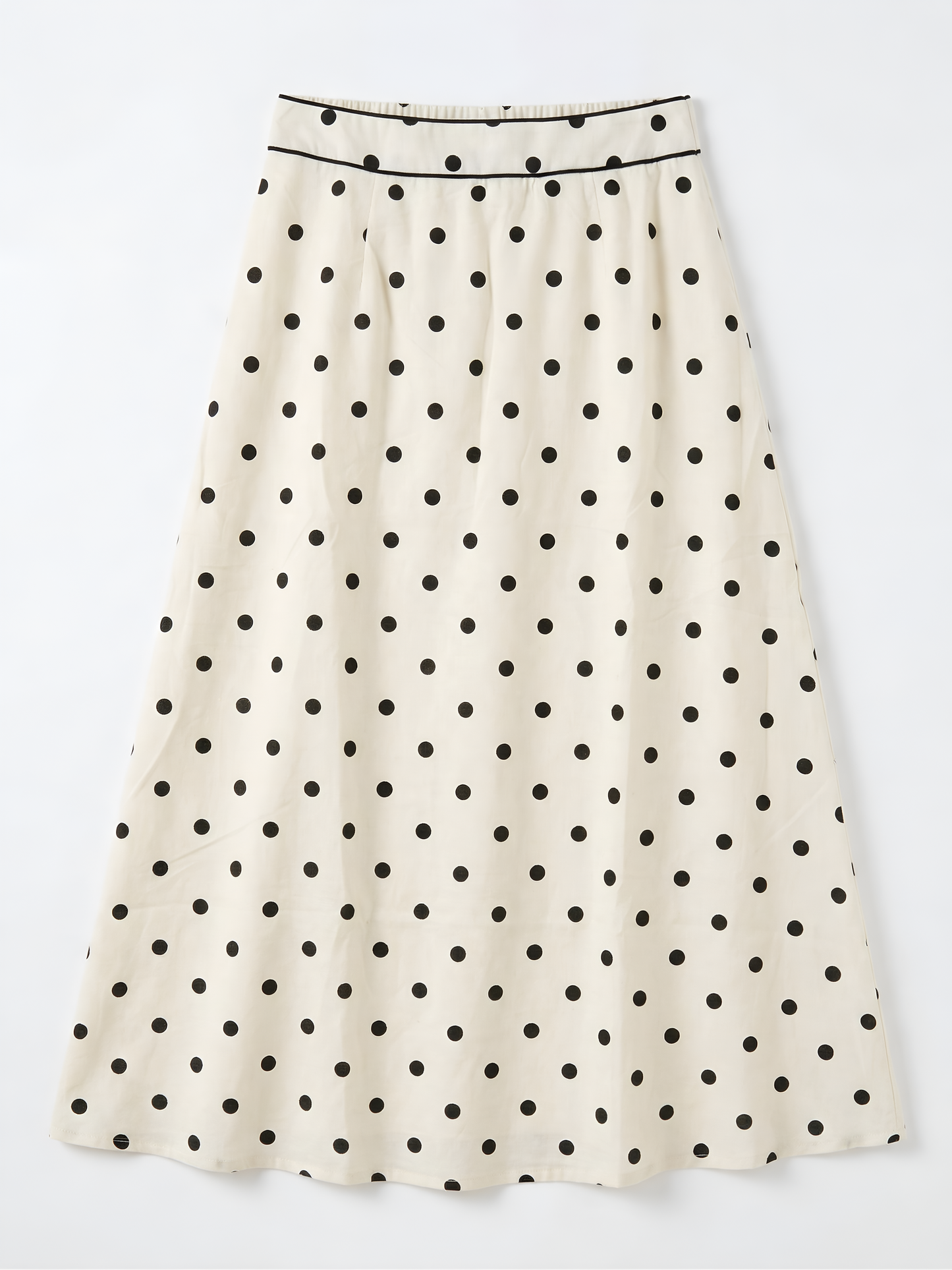 Jupe Blanche à pois Noirs