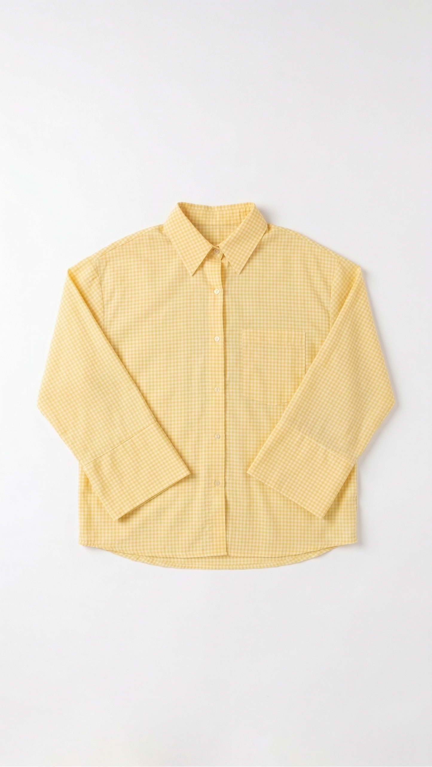 chemise à carreau jaune oversize