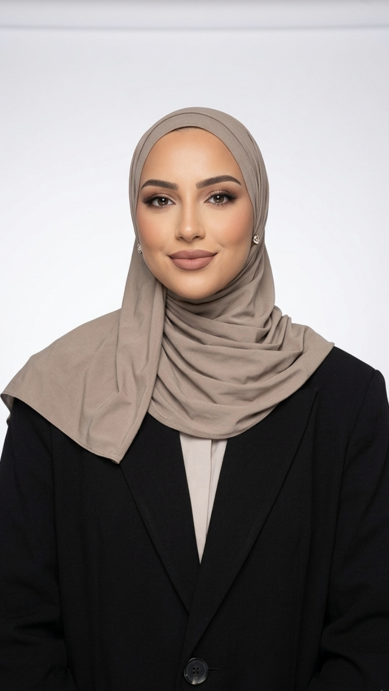 Hijab Jersey Liquid Vert Taupe