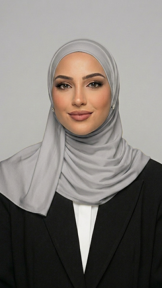 Hijab Jersey Liquid Gris