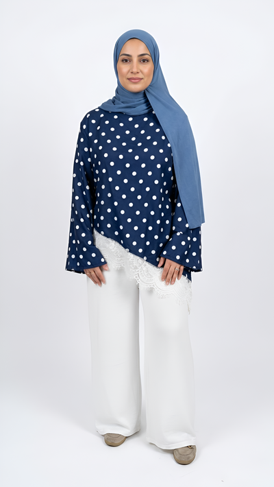 Tunique Bleu à pois