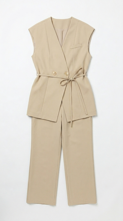 Ensemble Veste Sans Manches