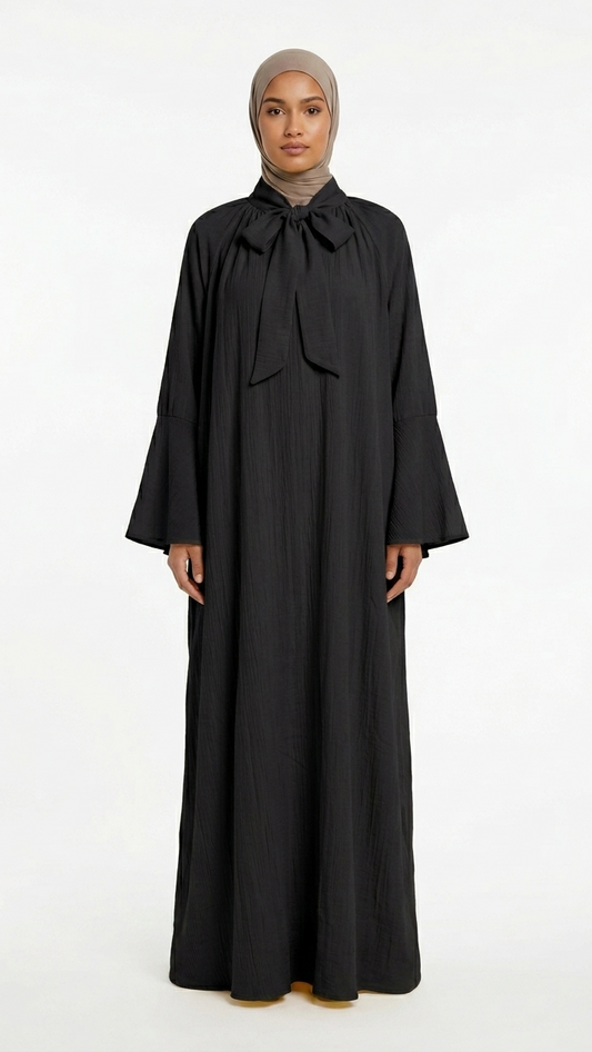 Robe Longue Nœud Lavallière