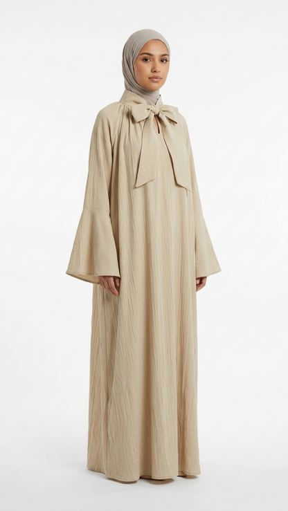 Robe Longue Nœud Lavallière