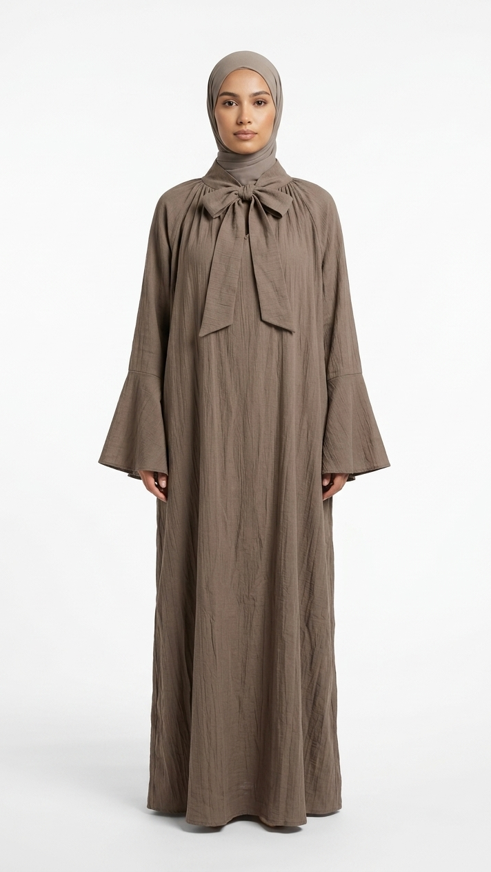 Robe Longue Nœud Lavallière