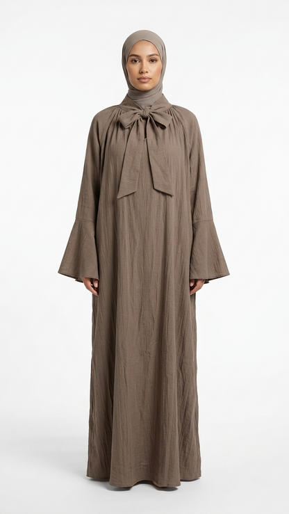 Robe Longue Nœud Lavallière