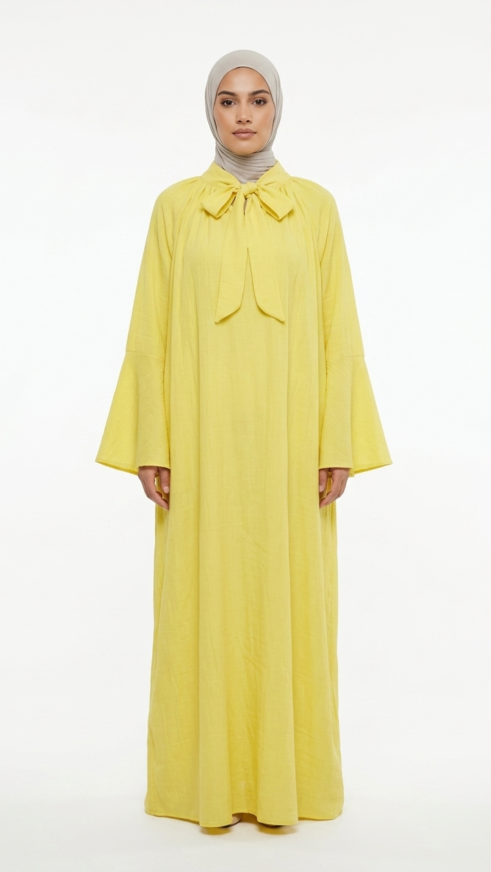 Robe Longue Nœud Lavallière