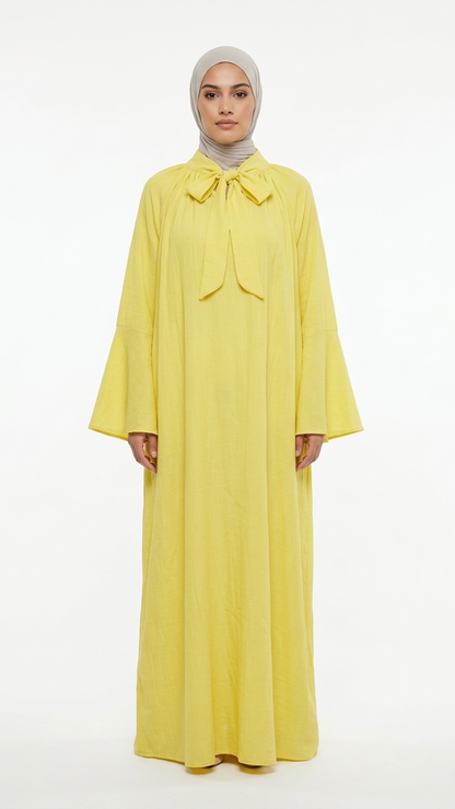Robe Longue Nœud Lavallière