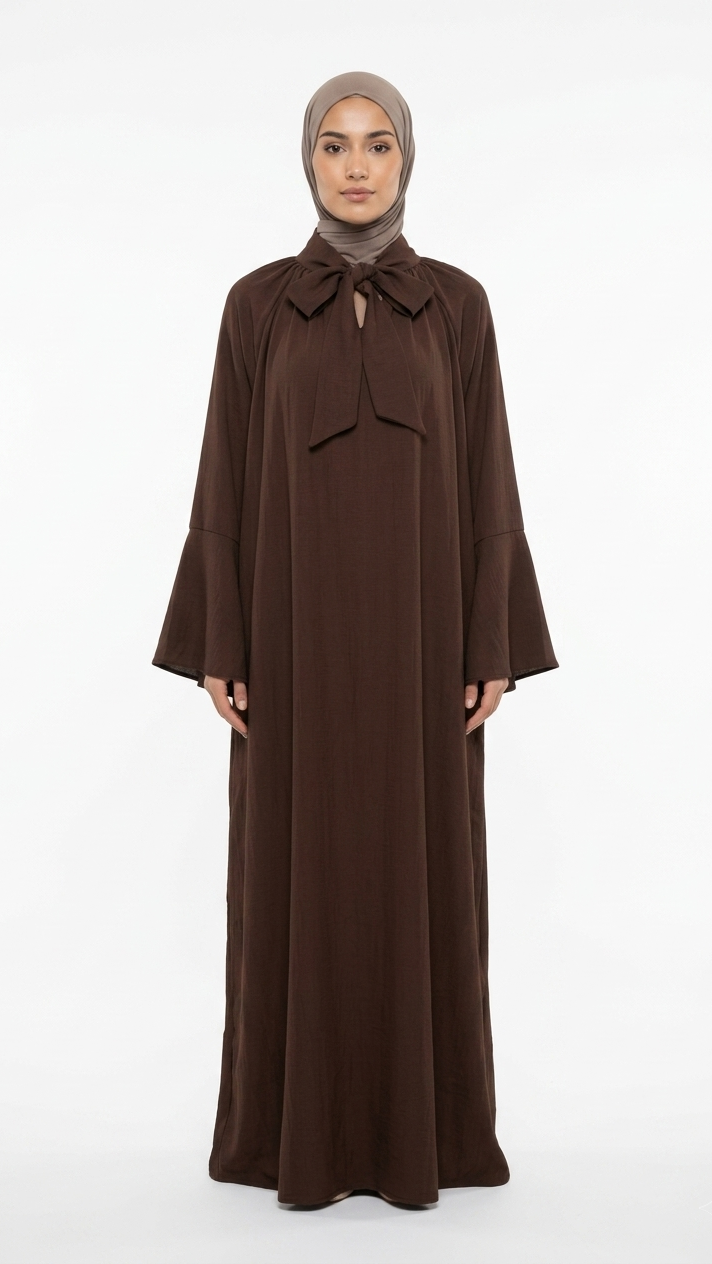 Robe Longue Nœud Lavallière