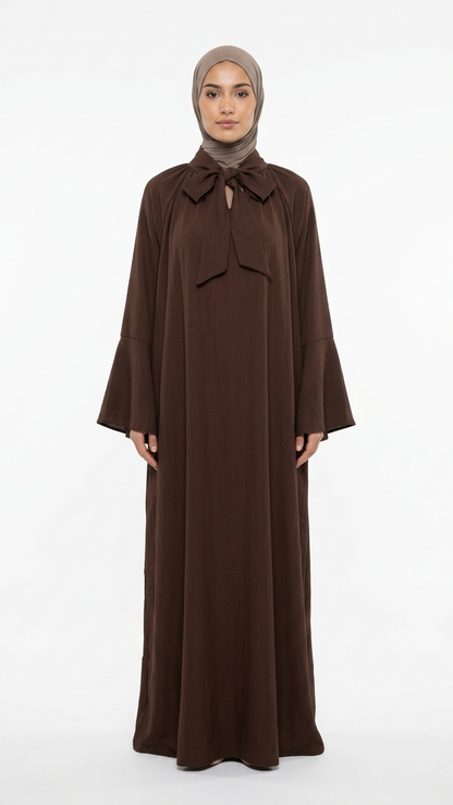 Robe Longue Nœud Lavallière