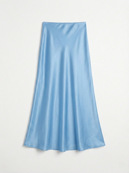 Jupe Satinée Bleu ciel