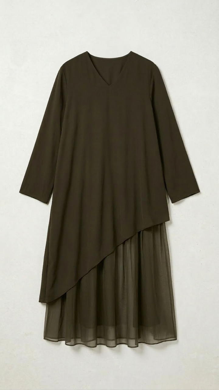 ensemble jupe marron