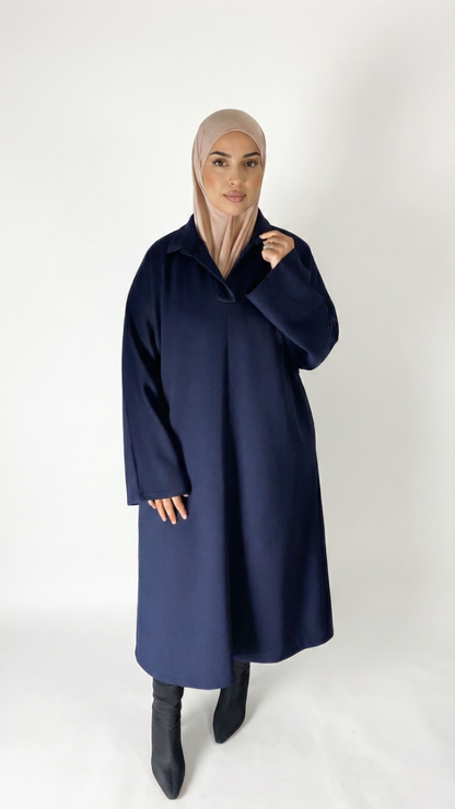 robe pull bleu marine
