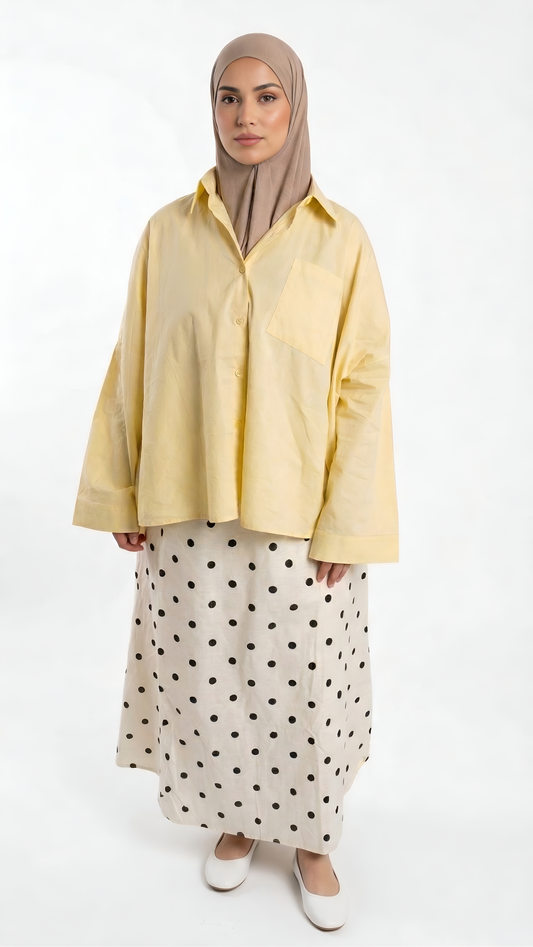 Chemise Oversize Jaune