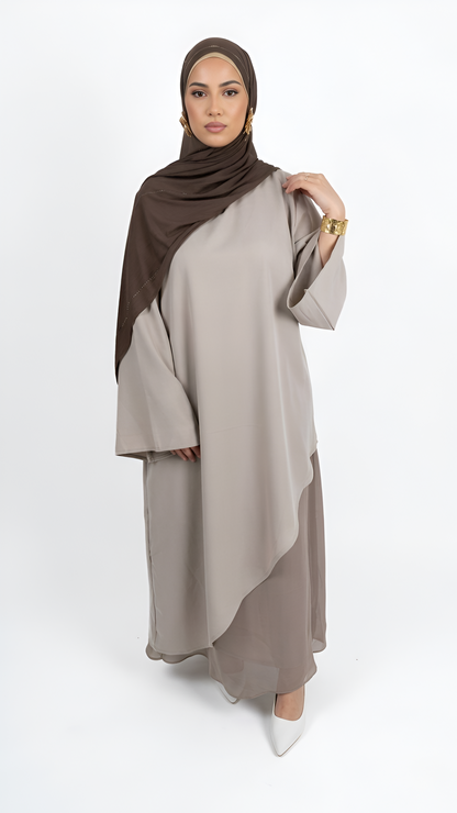 Ensemble Jupe Taupe
