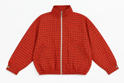 Bomber Carreaux Orange
