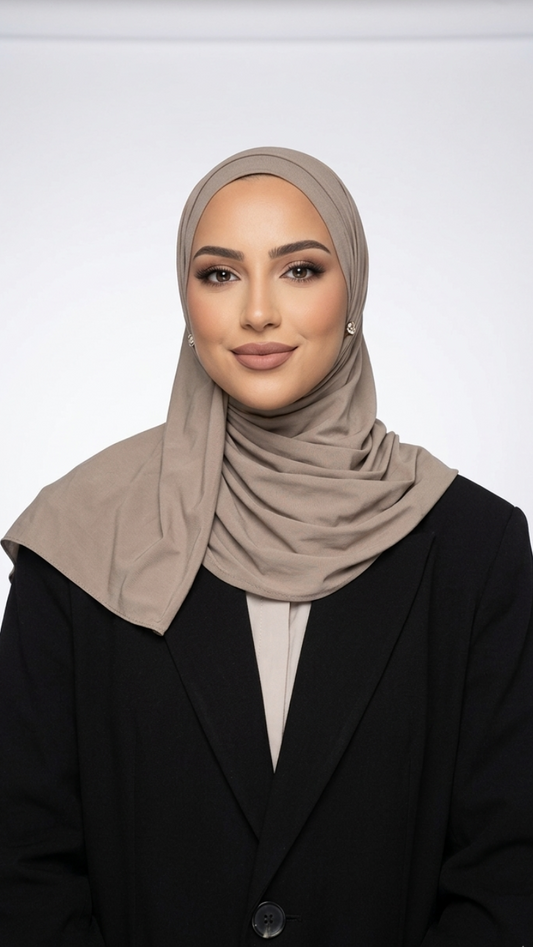 Hijab Jersey Liquid Vert Taupe