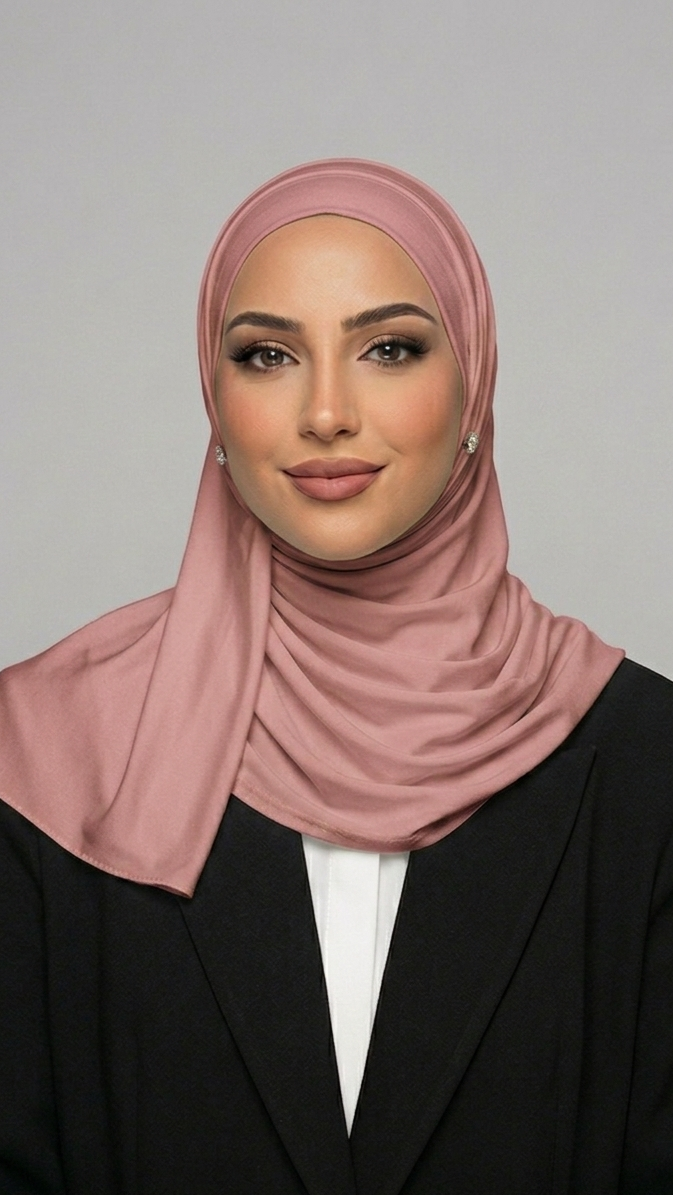 Hijab Jersey Liquid Rose