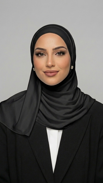 Hijab Jersey Liquid Noir
