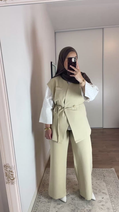 Ensemble Veste Sans Manches