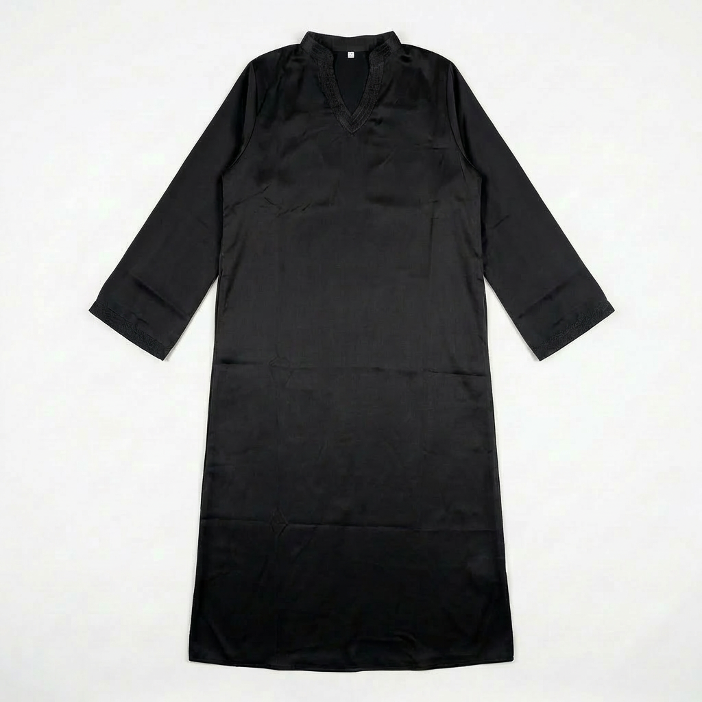 Abaya Satinée Noire